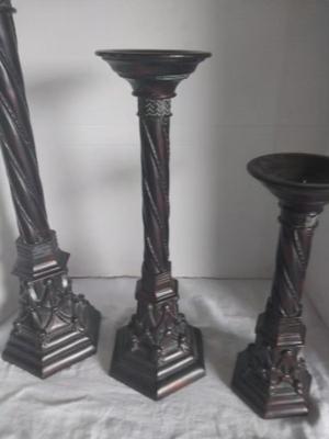 THREE SET OF NICE CANDLE HOLDERS