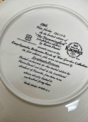Knowles Collector Plate - Hummingbirds