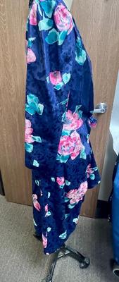 Dress Robe Wrap Around Floral Print size 14