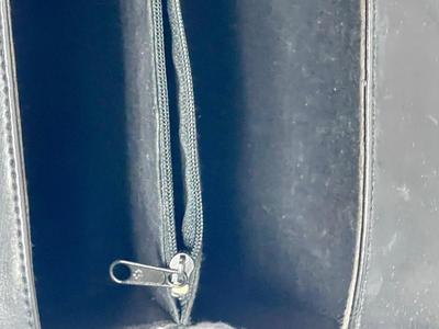 Via Piaggi Black Purse with Shoulder Strap