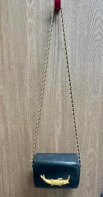 Via Piaggi Black Purse with Shoulder Strap