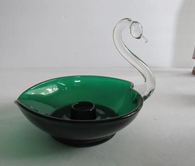 Old Duncan Miller Swan Candle Holder