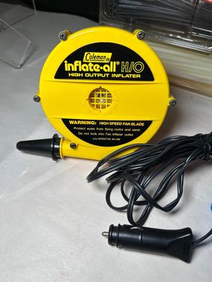 Lot 37. Tarp, Zip Ties and Inflator