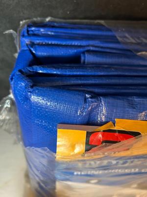 Lot 39. Two 16x12 Plastic Tarps and Zip Ties