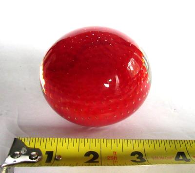 Old Controlled Bubble Glass Paperweight