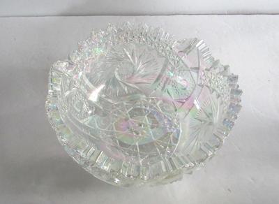 Older Smith Glass Clear Carnival Glass Bowl