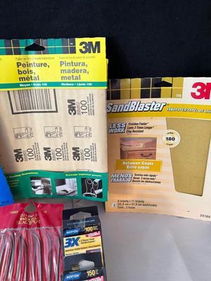 Lot 43. Asst'd Sandpaper & Brushes