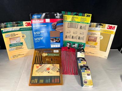 Lot 43. Asst'd Sandpaper & Brushes