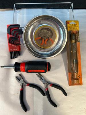 Lot 51. Tool Assortment with Magnetic Dish