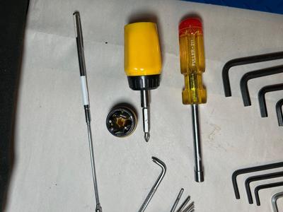 Lot 52. Allen Wrenches, Precision Screwdrivers, magnetic wand, screwdrivers