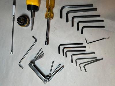 Lot 52. Allen Wrenches, Precision Screwdrivers, magnetic wand, screwdrivers