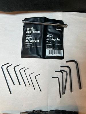 Lot 54 Craftsman Hex Key Set, Pr of Pliers, Screwdriver