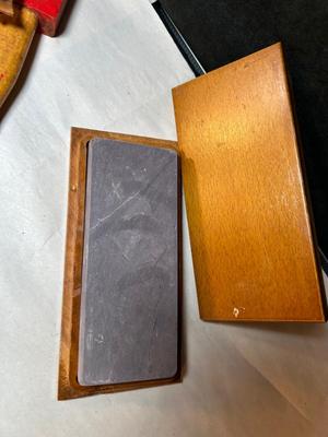 Lot 67. Long-handle Cutter, Axe and Sharpening Stone