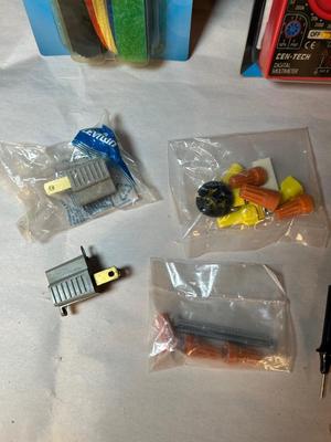 Lot 74. Multi-tester and Electrical parts