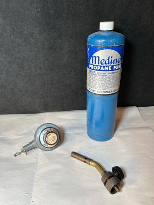 Lot 83. Propane tank & Connectors