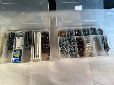 Lot 87. Pair of Hardware Organizers with Hardware
