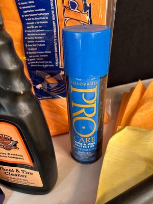 Lot 94. Car Care Supplies and Traffic Cone
