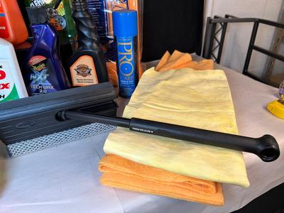 Lot 94. Car Care Supplies and Traffic Cone