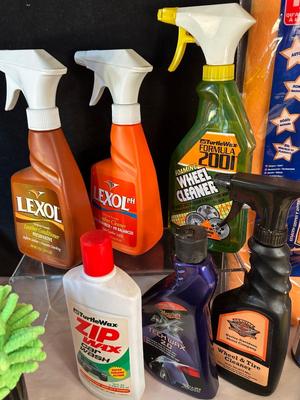 Lot 94. Car Care Supplies and Traffic Cone
