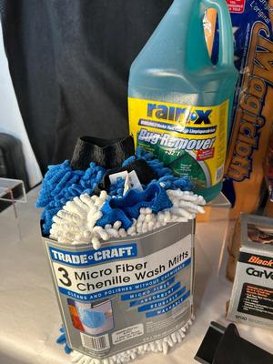 Lot 99. Car Cover, Car Care Products, and Hand Vac