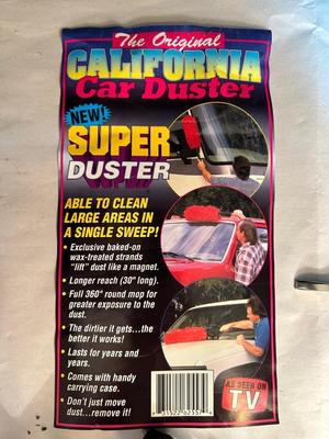 Lot 99. Car Cover, Car Care Products, and Hand Vac