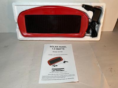 Lot 104. Coleman Lantern, Solar Panel, Air Pump