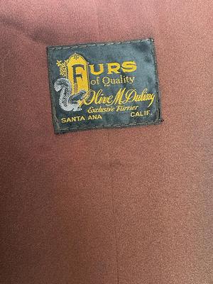 Real Fur Jacket by Olive M Duling furrier approx. size 10
