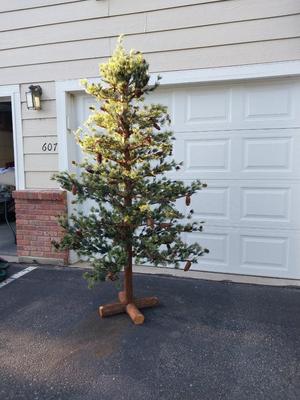 7'FT BLACK FOREST TREE WITH STAND