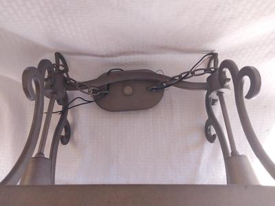 METAL HANGING POTS & PANS LIGHT FIXTURE