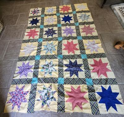 Vintage Star Quilt top