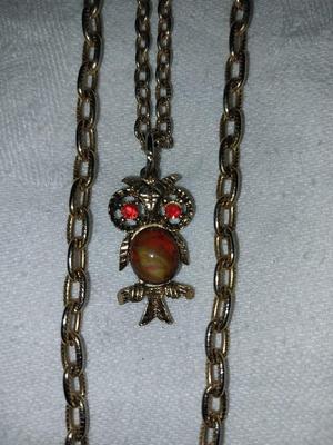 VINTAGE 2 STRAND OWL PENDENTS