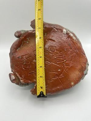 Sculpted Frog Vase Decor