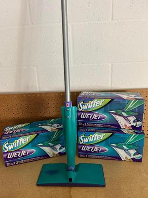 Lot 128. Swiffer Mop and Refill Pads