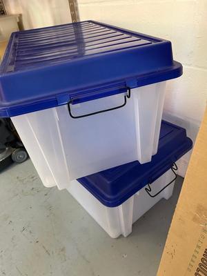 Lot 139. Two Plastic Storage Bins