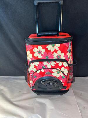 Lot 145. Rolling Cooler with Radio