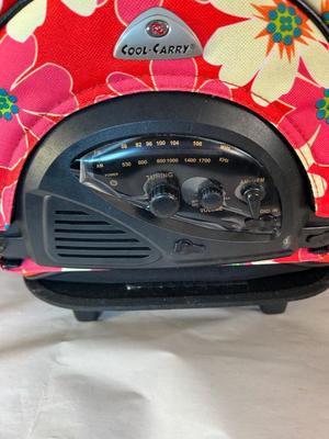 Lot 145. Rolling Cooler with Radio