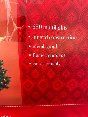 Lot 153. Lighted Artificial Christmas Tree 7.5 ft