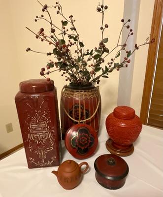 Rustic red decor