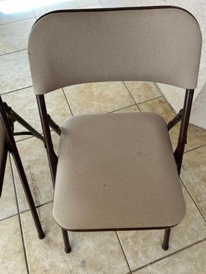 Lot 189. Pair of Padded Folding Chairs