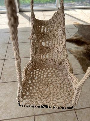 Lot 191. Macrame Hanging Chair