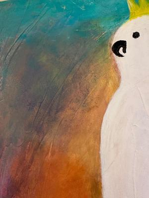 Original “Cockatoo Friends” by Carol Burch