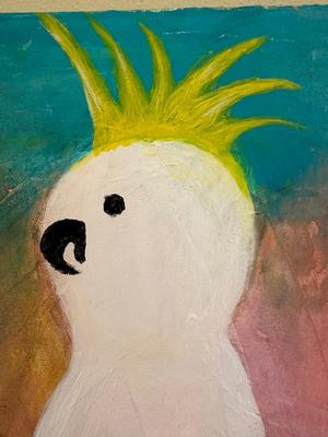 Original “Cockatoo Friends” by Carol Burch