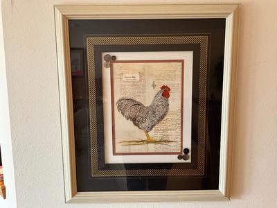 Framed Rooster picture #1