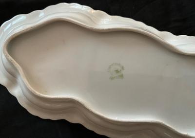 Celery platter/salt holders and asparagus platter