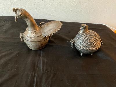 Hand Cast Brass jewelry boxes
