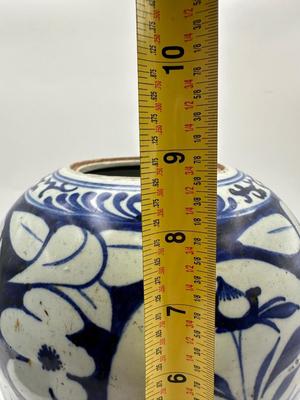 1860 Antique Blue and White Vase