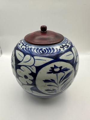 1860 Antique Blue and White Vase