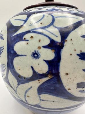 1860 Antique Blue and White Vase
