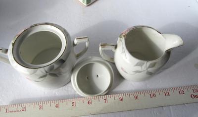 Noritake Azalea Sugar/Creamer, Bavaria Candleholder