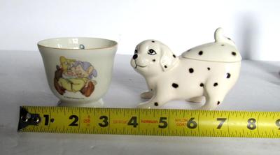 Cute Dalmations Dog Condiment Jar and Dwarves Kids Cup